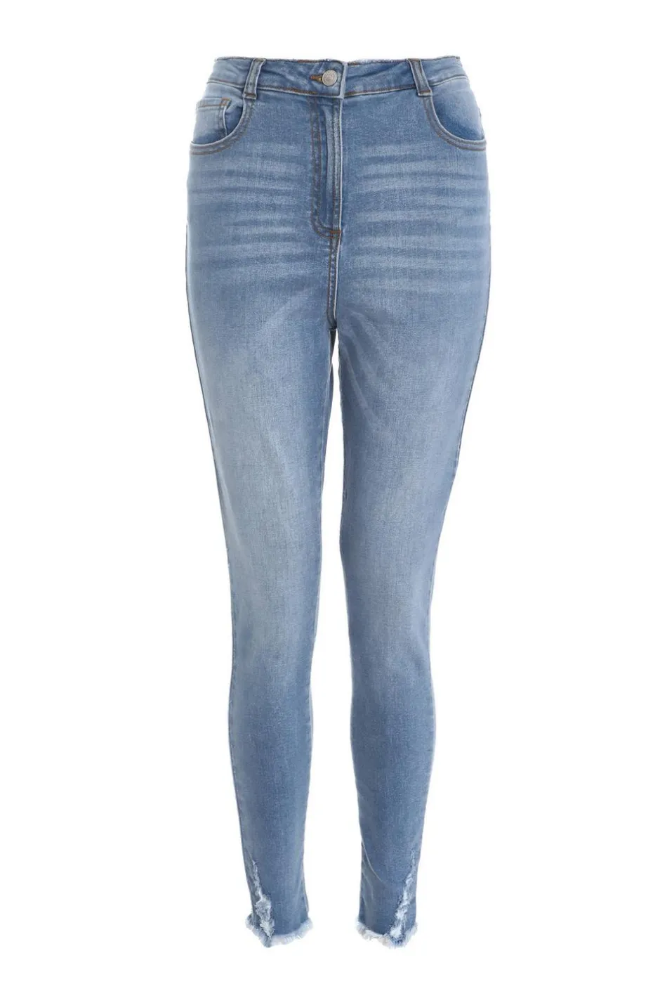 Quiz Blue Denim Ripped Jeans