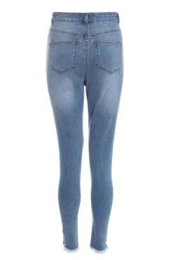 Quiz Blue Denim Ripped Jeans