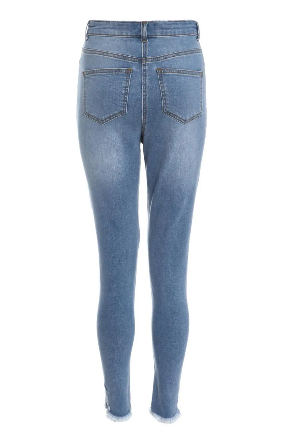 Quiz Blue Denim Ripped Jeans