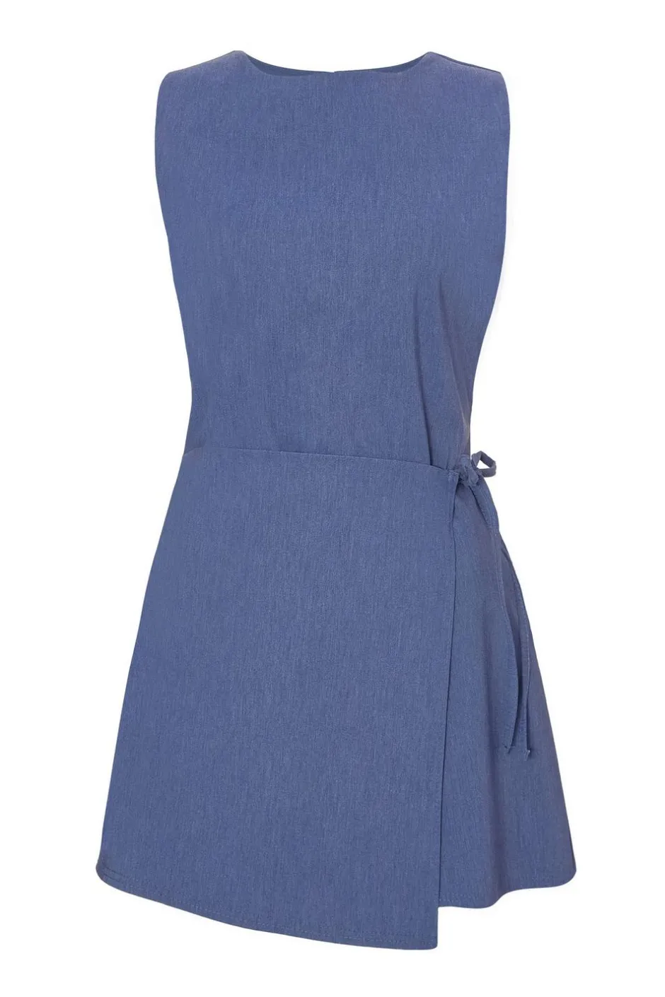Quiz Blue Denim Wrap Playsuit New