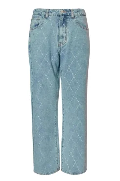 Quiz Blue Diamante Denim Jeans Discount