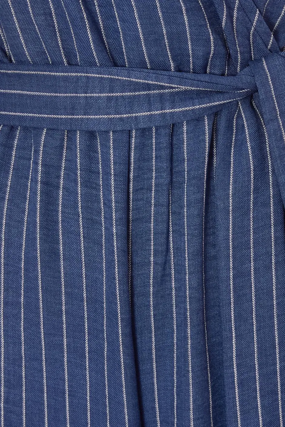 Quiz Linen Striped Jumpsuit Blue New