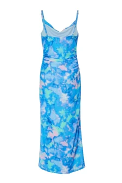 Quiz Blue Marble Print Midaxi Dress Sale