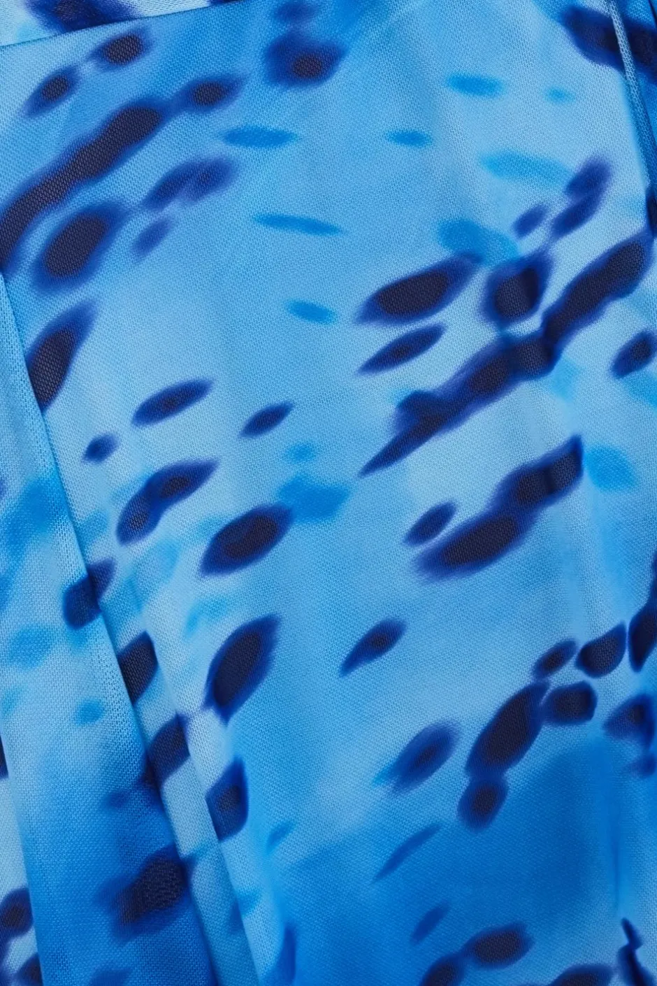 Quiz Blue Mesh Animal Print Skater Dress Hot