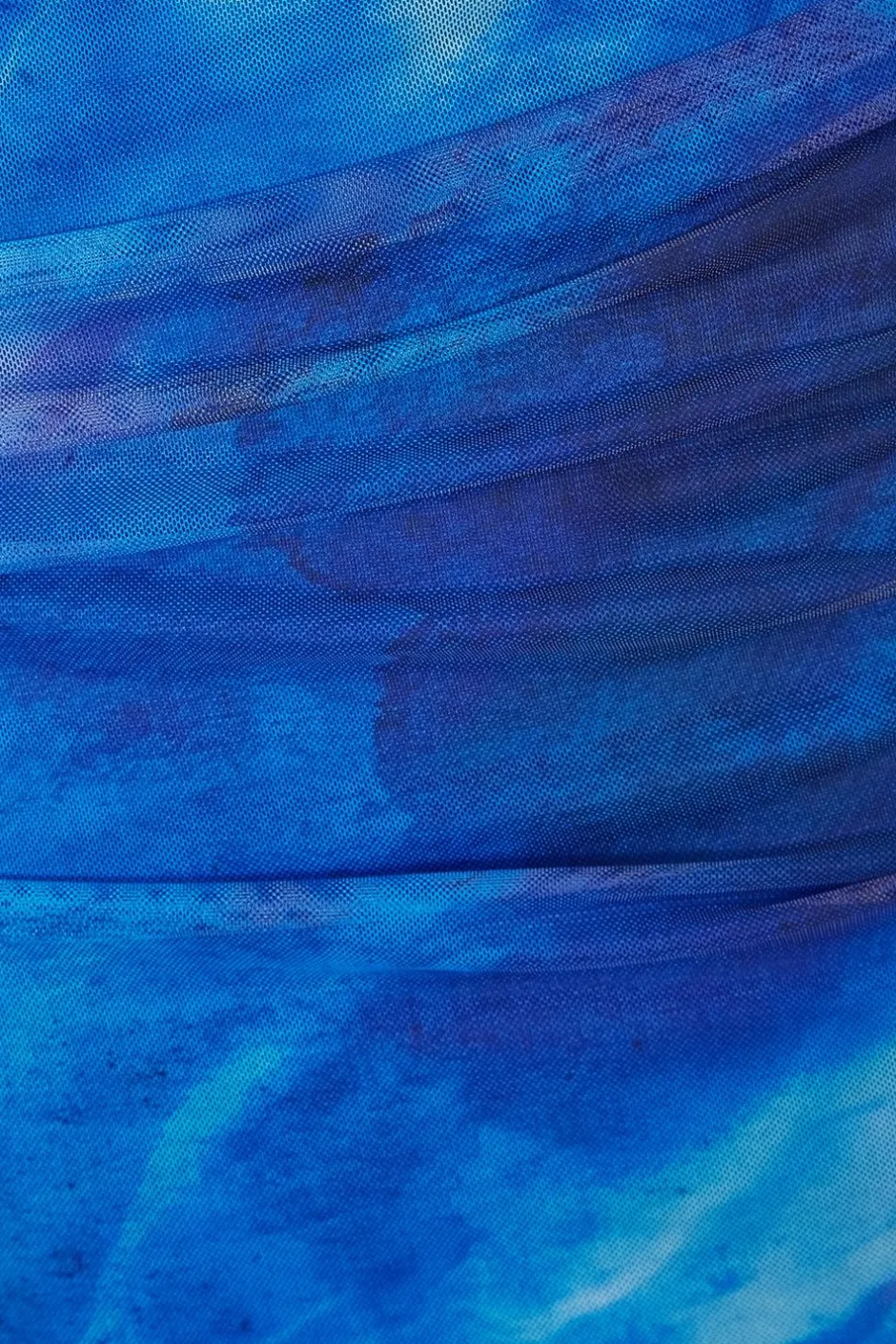 Quiz Blue Mesh Marble Midaxi Skirt Hot