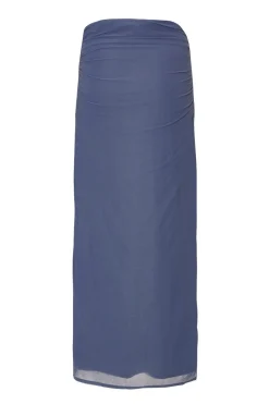Quiz Blue Mesh Maxi Skirt Best