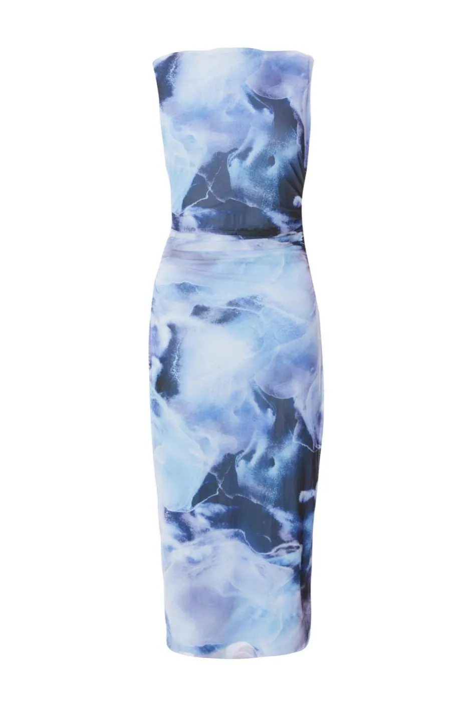 Quiz Blue Printed Midaxi Dress Online