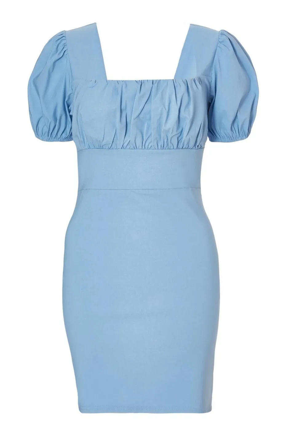 Quiz Blue Puff Sleeve Mini Dress Discount
