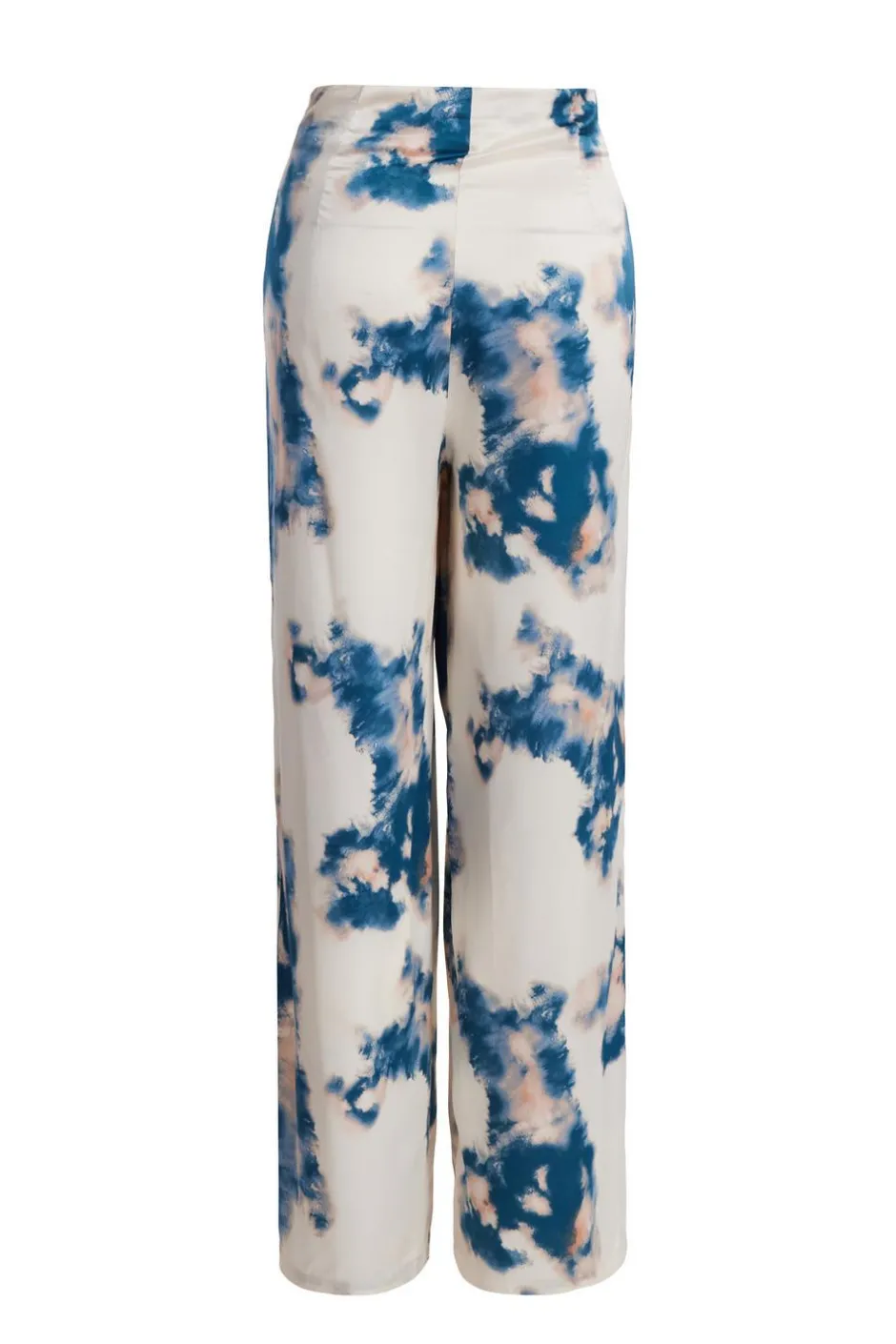 Quiz Blue Satin Marble Print Trousers Online