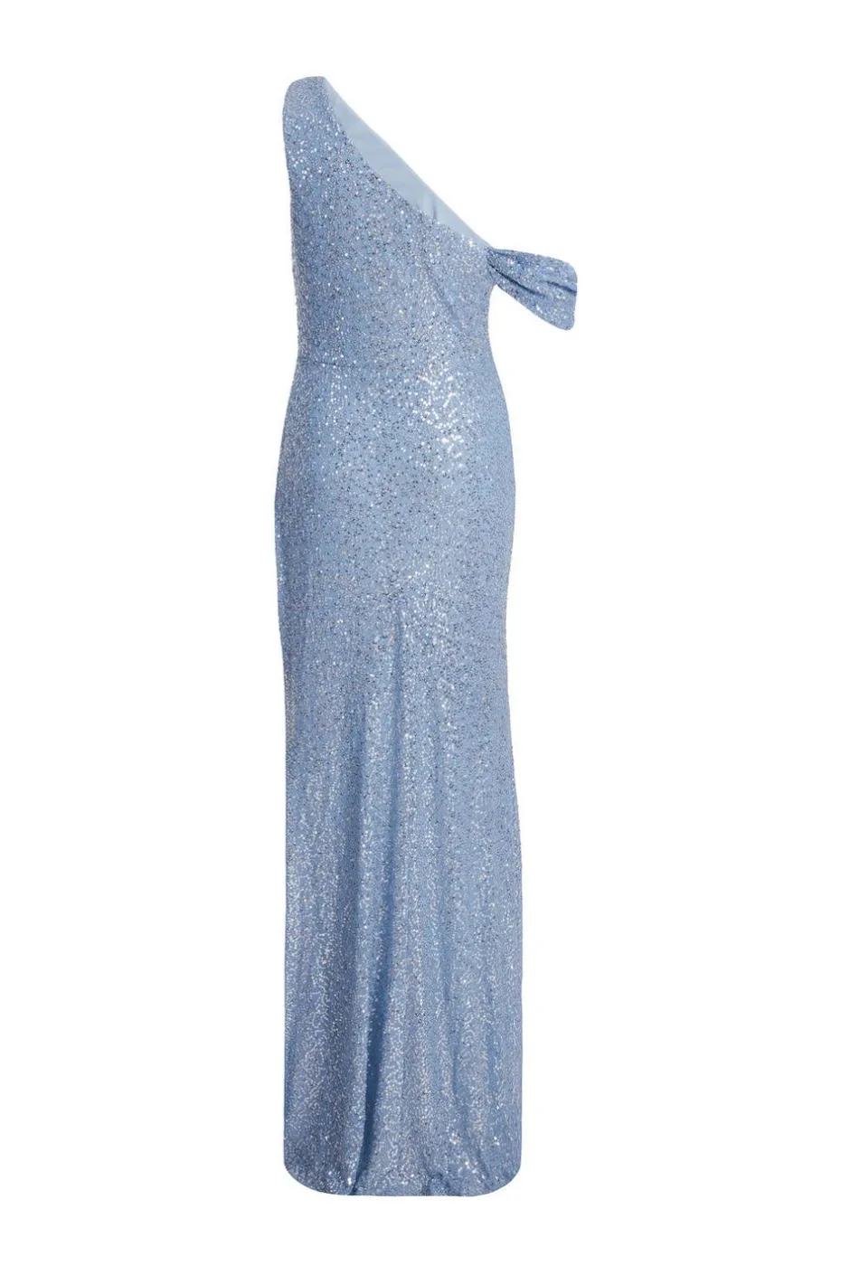 Quiz Sequin Cowl Neck Maxi Dress Blue New