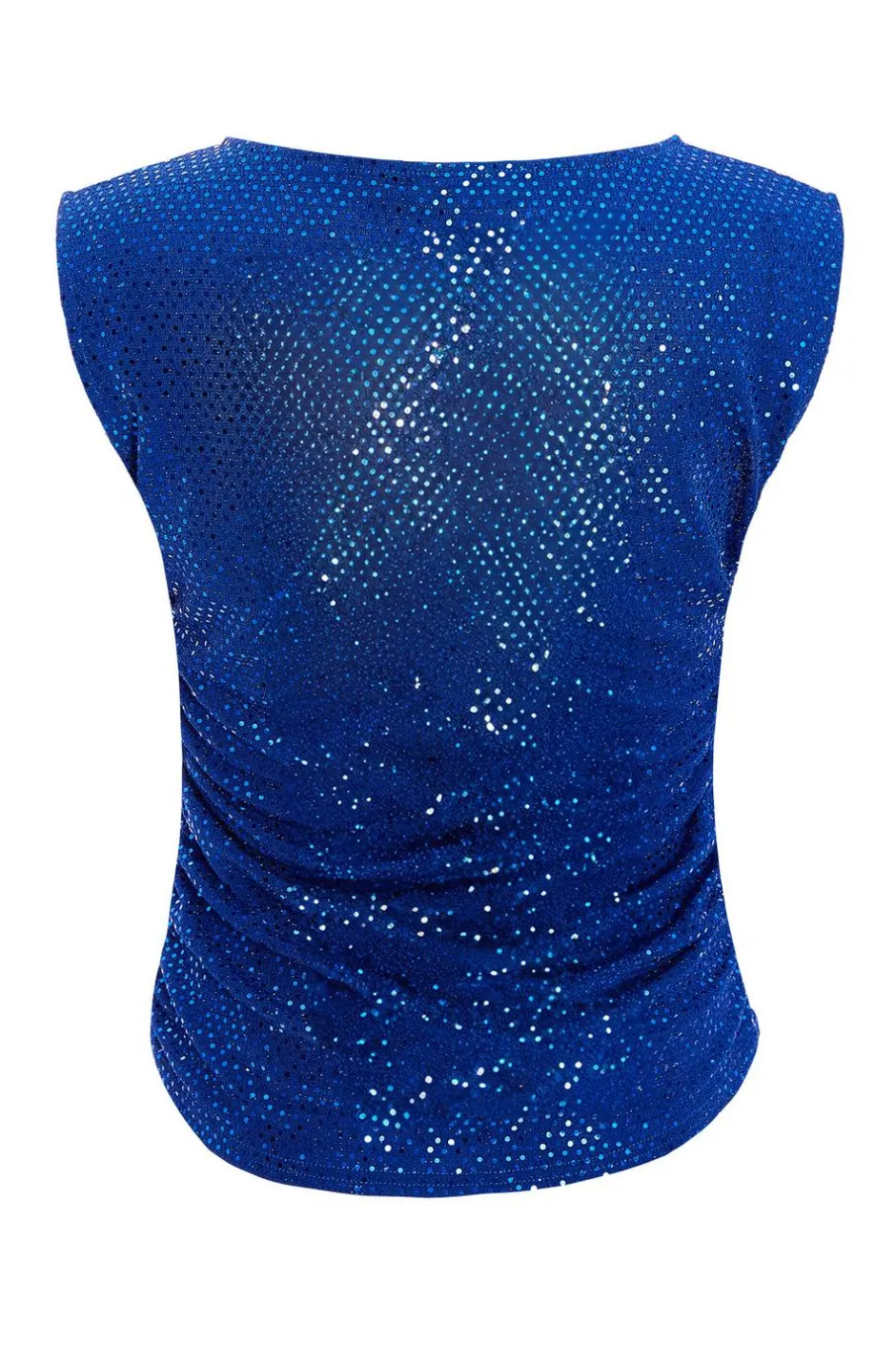 Quiz Sequin Vest Top Blue Outlet