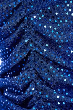 Quiz Sequin Vest Top Blue Outlet