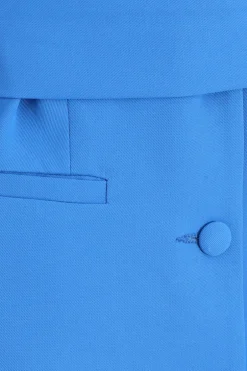 Quiz Blue Tailored Tie Belt Blazer Outlet