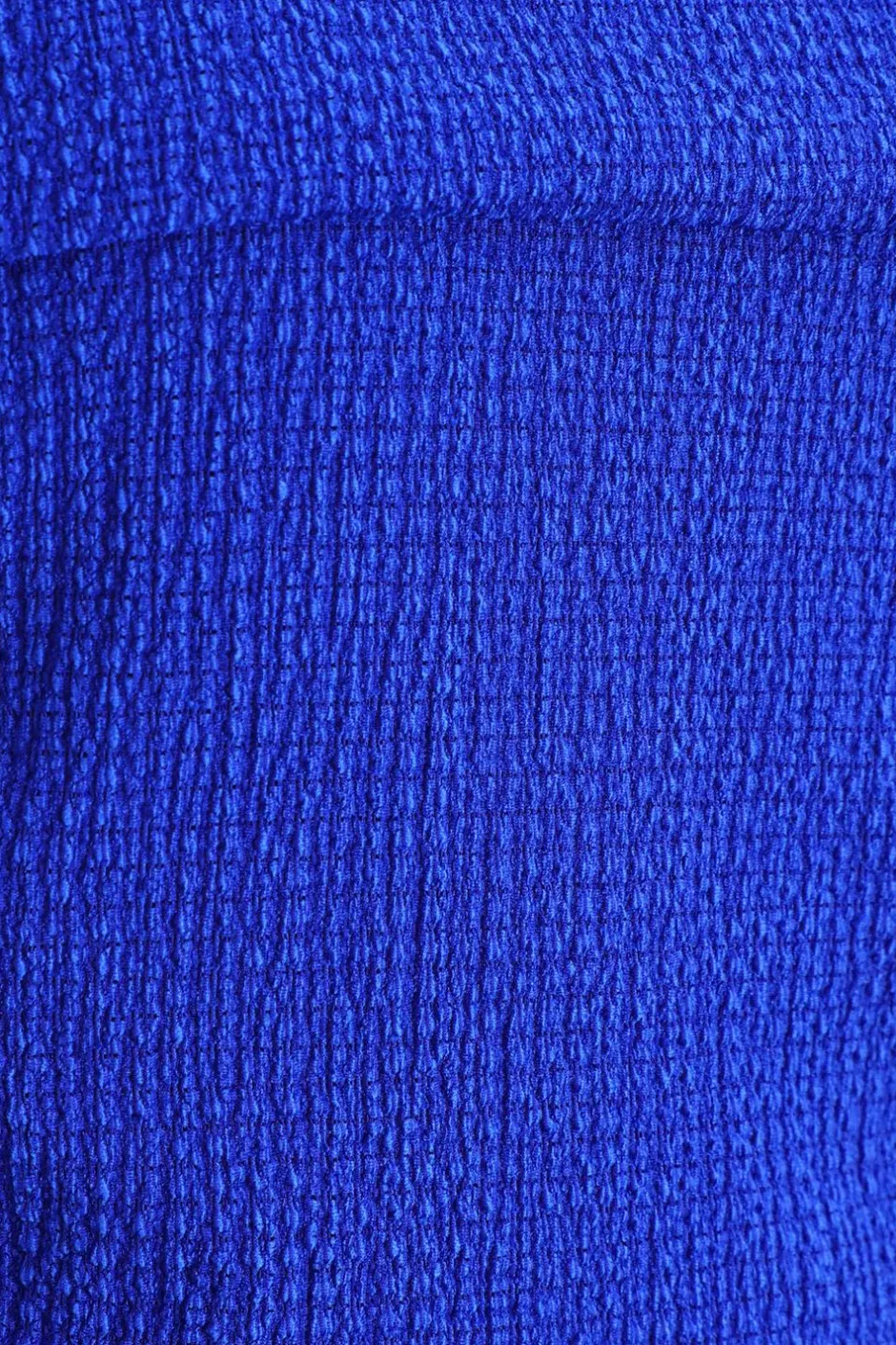 Quiz Textured Bardot Ruched Top Blue Outlet