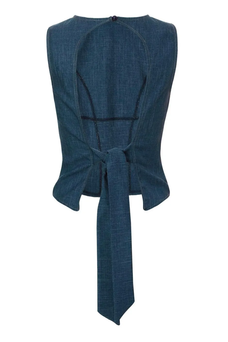 Quiz Tie Back Top Blue Online