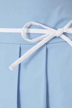 Quiz Blue Tie Detail Skirt Sale