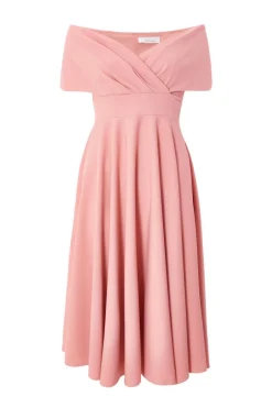 Quiz Bardot Midi Dress Blush Best