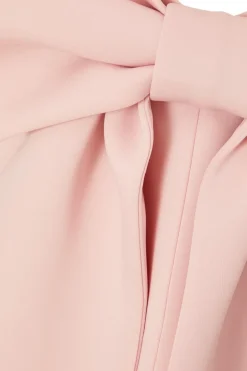 Quiz Bow Skater Dress Blush Outlet