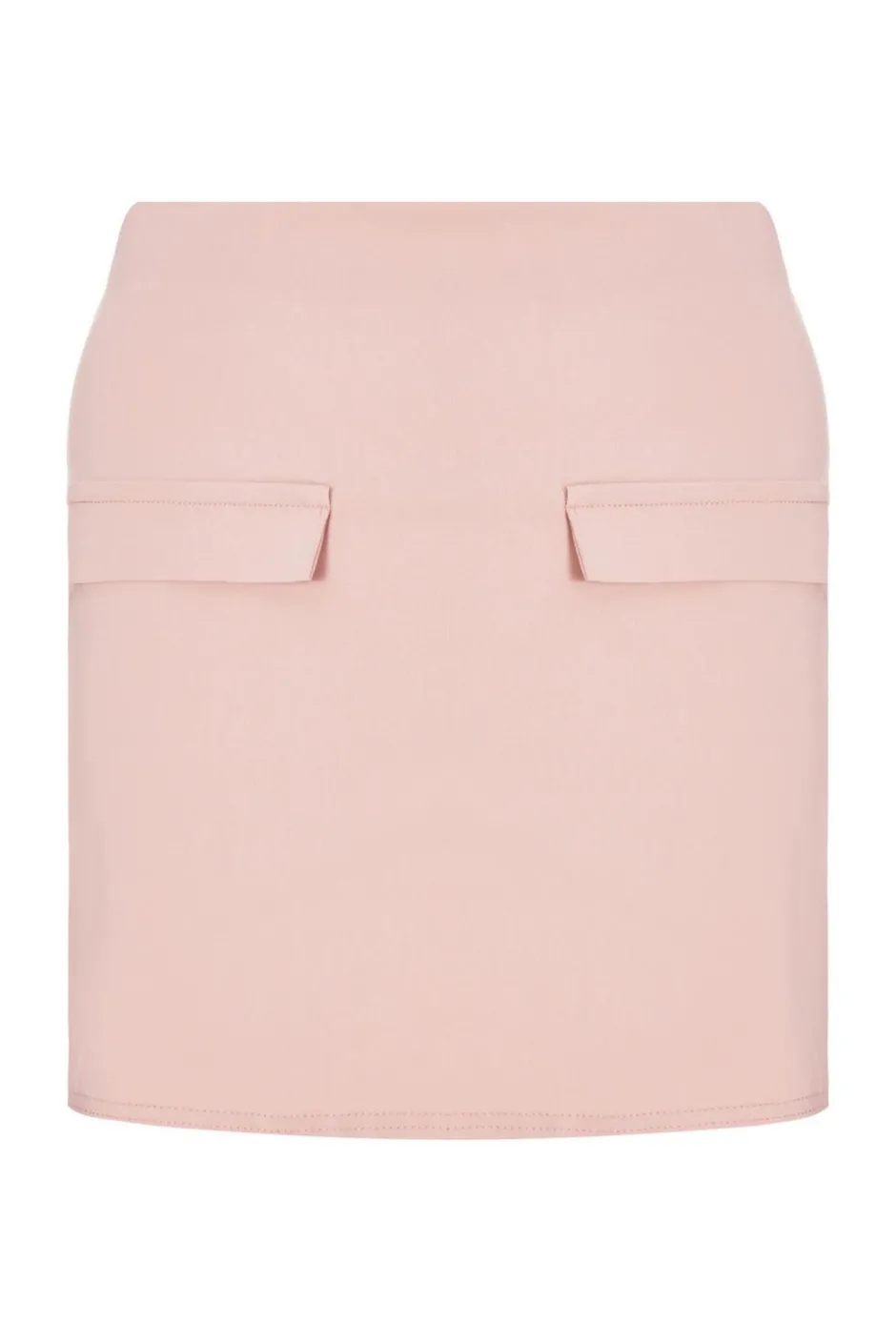 Quiz Blush Button Detail Mini Skirt Best
