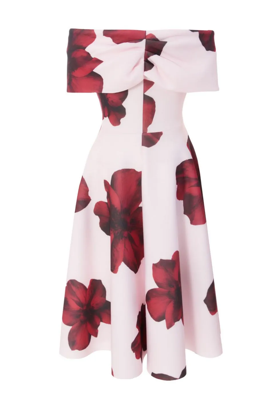 Quiz Blush Floral Skater Dress Online
