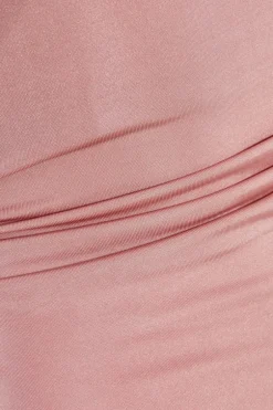 Quiz Blush Ruched A-Line Mini Dress Online