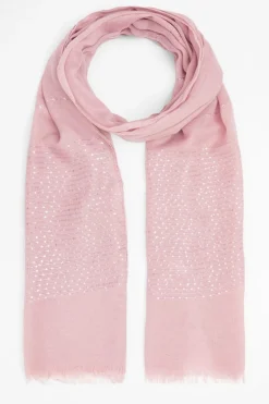 Quiz Sequin Scarf Blush Discount