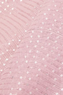 Quiz Sequin Scarf Blush Discount