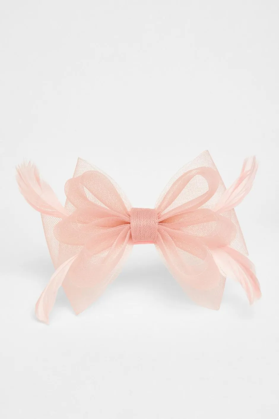 Quiz Small Bow Clip Fascinator Blush Discount