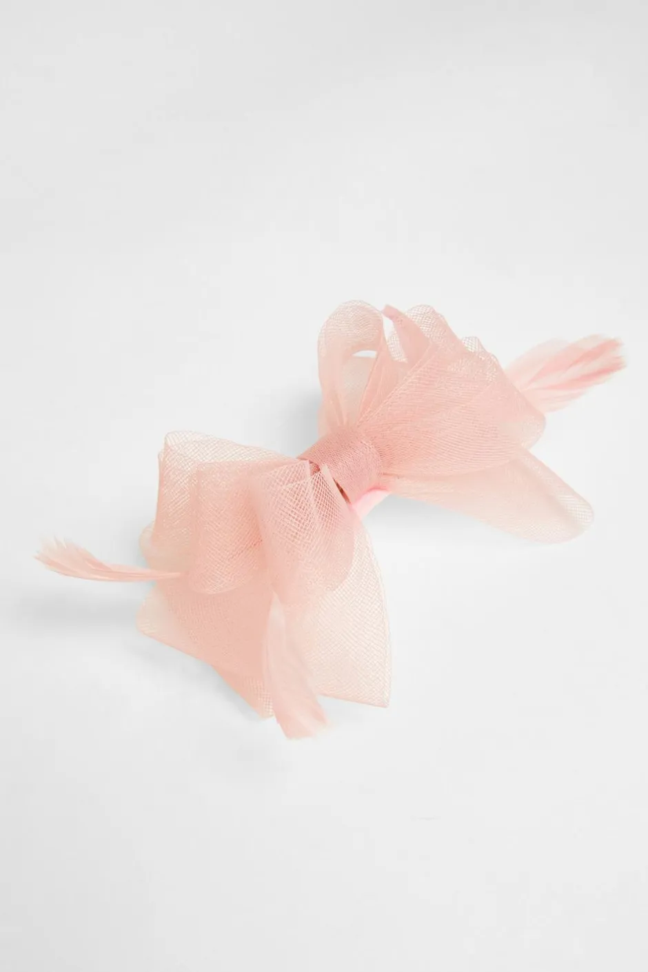Quiz Small Bow Clip Fascinator Blush Discount