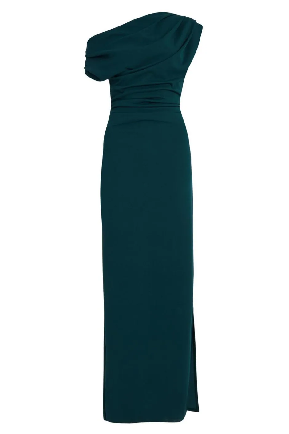 Quiz Bottle Green Asymmetric Maxi Dress New