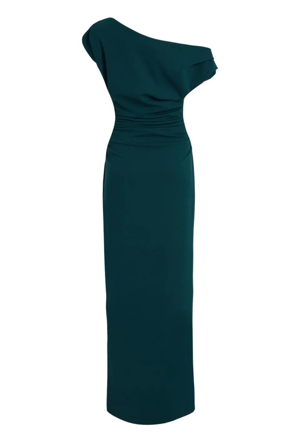 Quiz Bottle Green Asymmetric Maxi Dress New