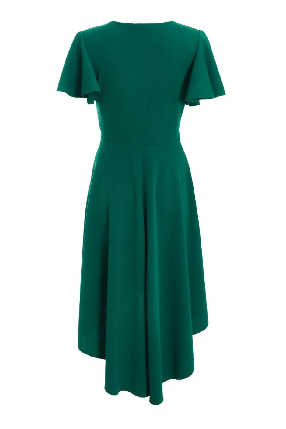 Quiz Bottle Green Buckle Detail Midi Dress