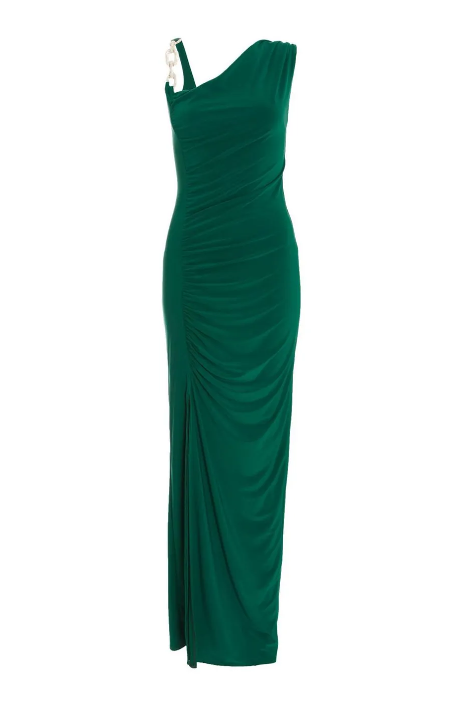 Quiz Bottle Green Diamante Trim Maxi Dress Best