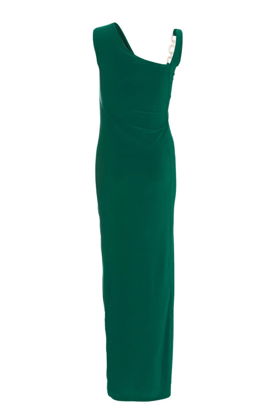 Quiz Bottle Green Diamante Trim Maxi Dress Best