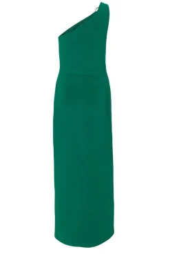 Quiz One Shoulder Midaxi Dress Bottle Green Best