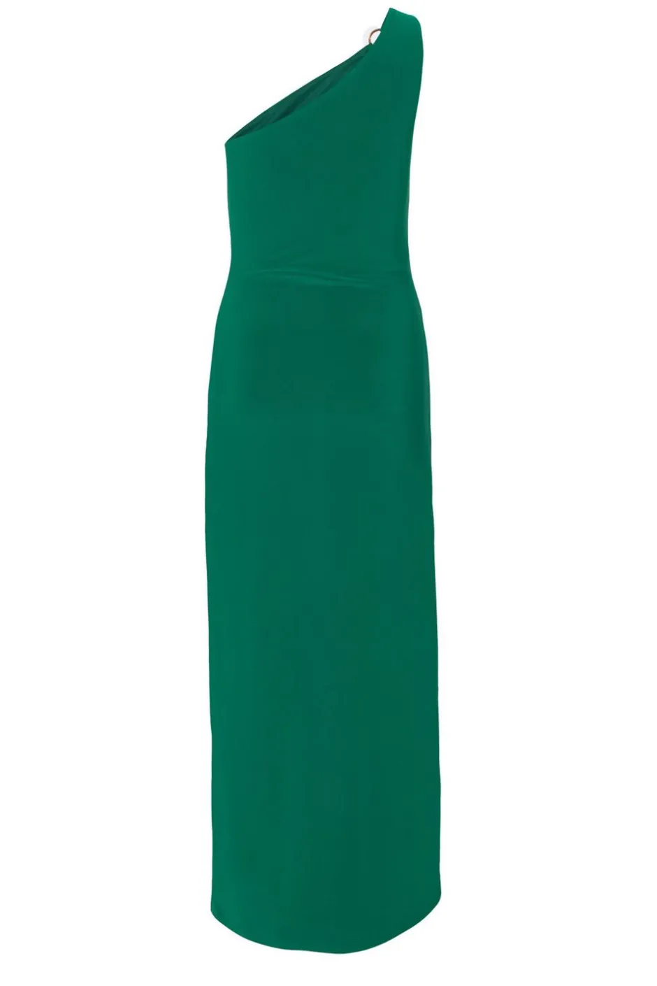 Quiz One Shoulder Midaxi Dress Bottle Green Best