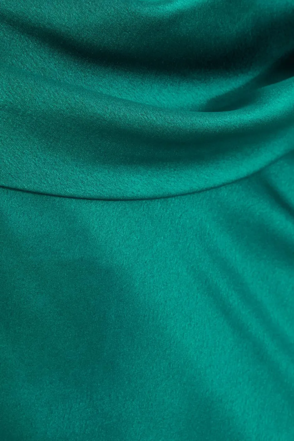Quiz Satin Drop Shoulder Maxi Dress Bottle Green