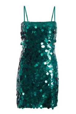 Quiz Bottle Green Sequin Bodycon Dress Hot