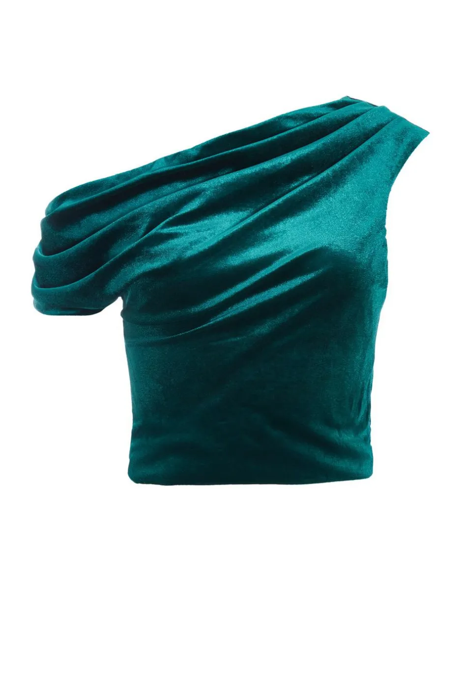 Quiz Velvet Asymmetric top Bottle Green