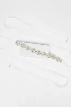 Quiz Bridal Diamante Pearl Belt New