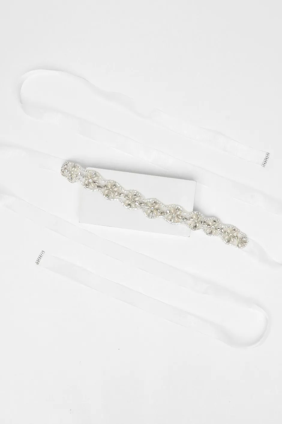 Quiz Bridal Diamante Pearl Belt New