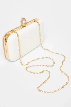 Quiz Bridal Gold Pearl Box Bag Hot