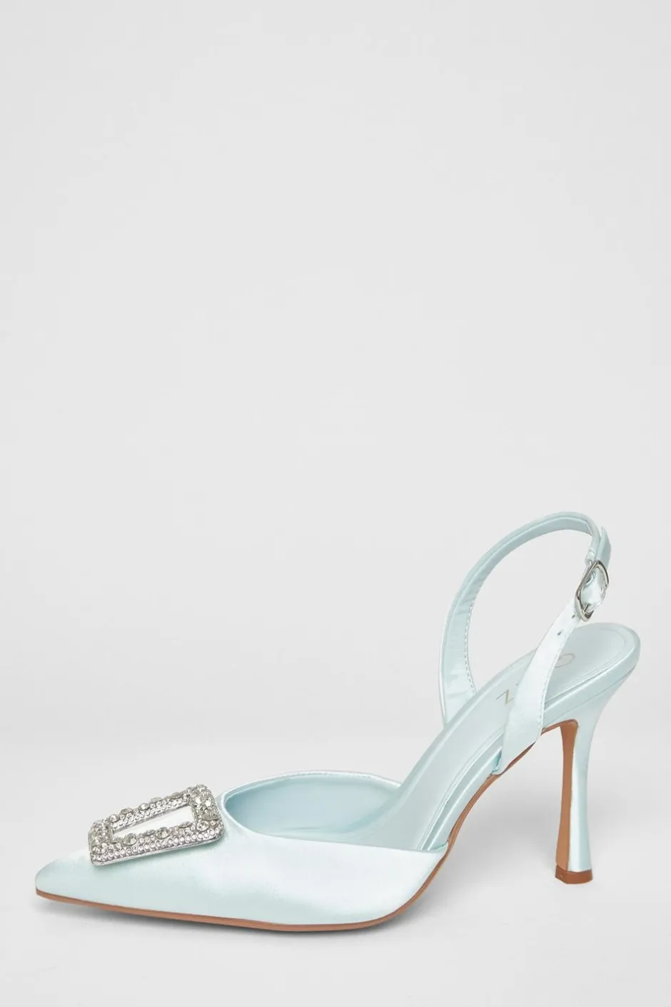 Quiz Bridal Brooch Court Heels Pale Blue Outlet