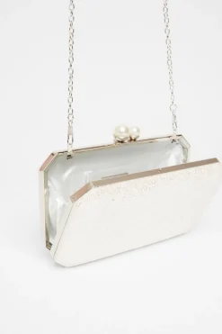 Quiz Bridal Shimmer Box Bag New