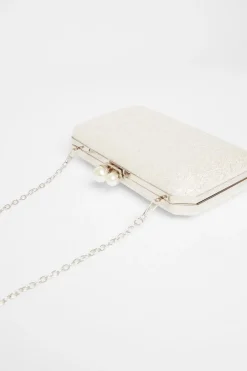 Quiz Bridal Shimmer Box Bag New
