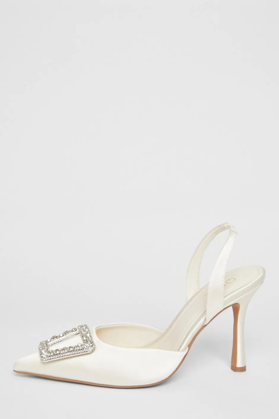 Quiz Bridal Brooch Court Heels White