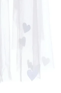 Quiz Bridal White Heart Veil Hot