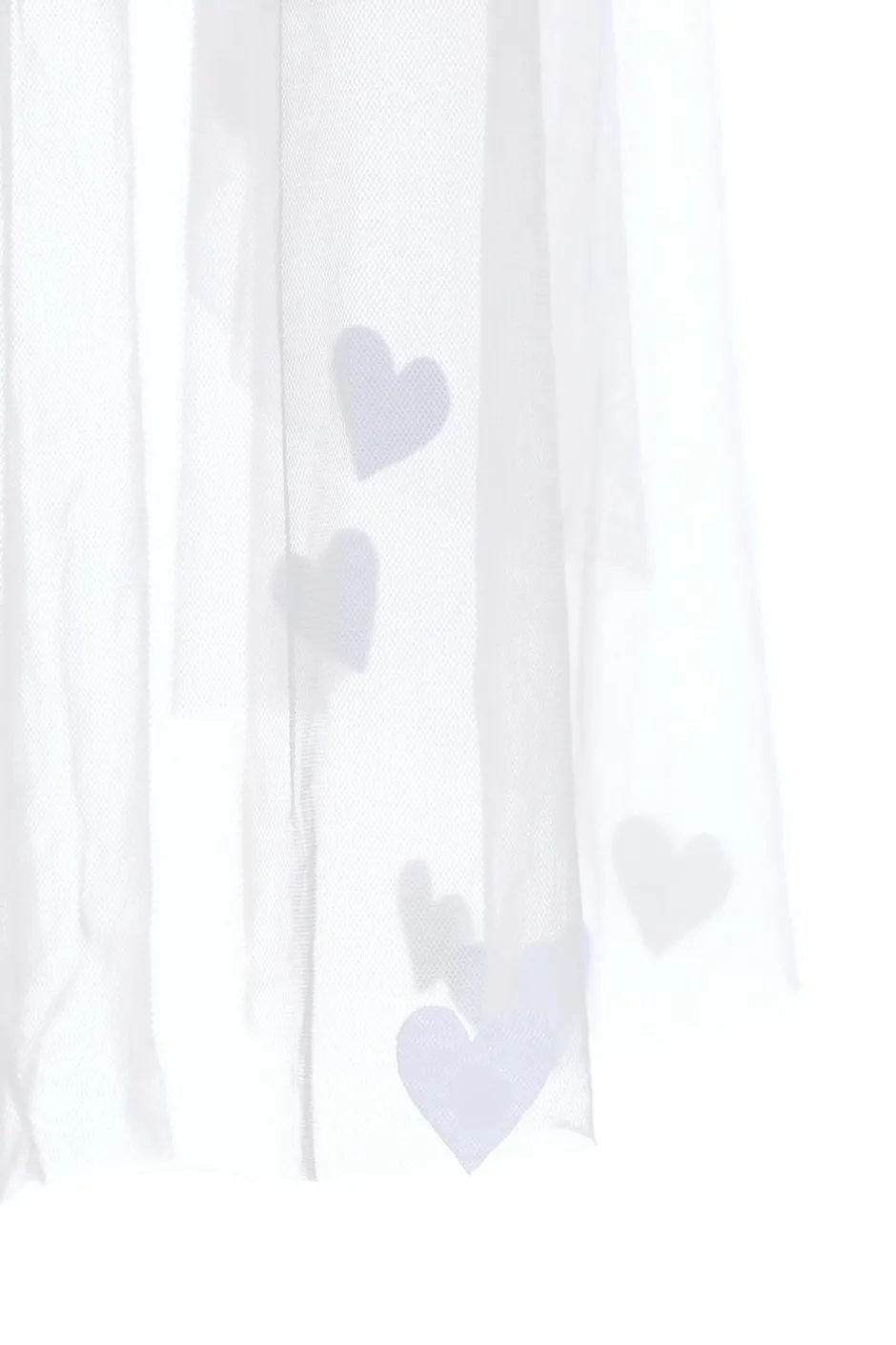 Quiz Bridal White Heart Veil Hot