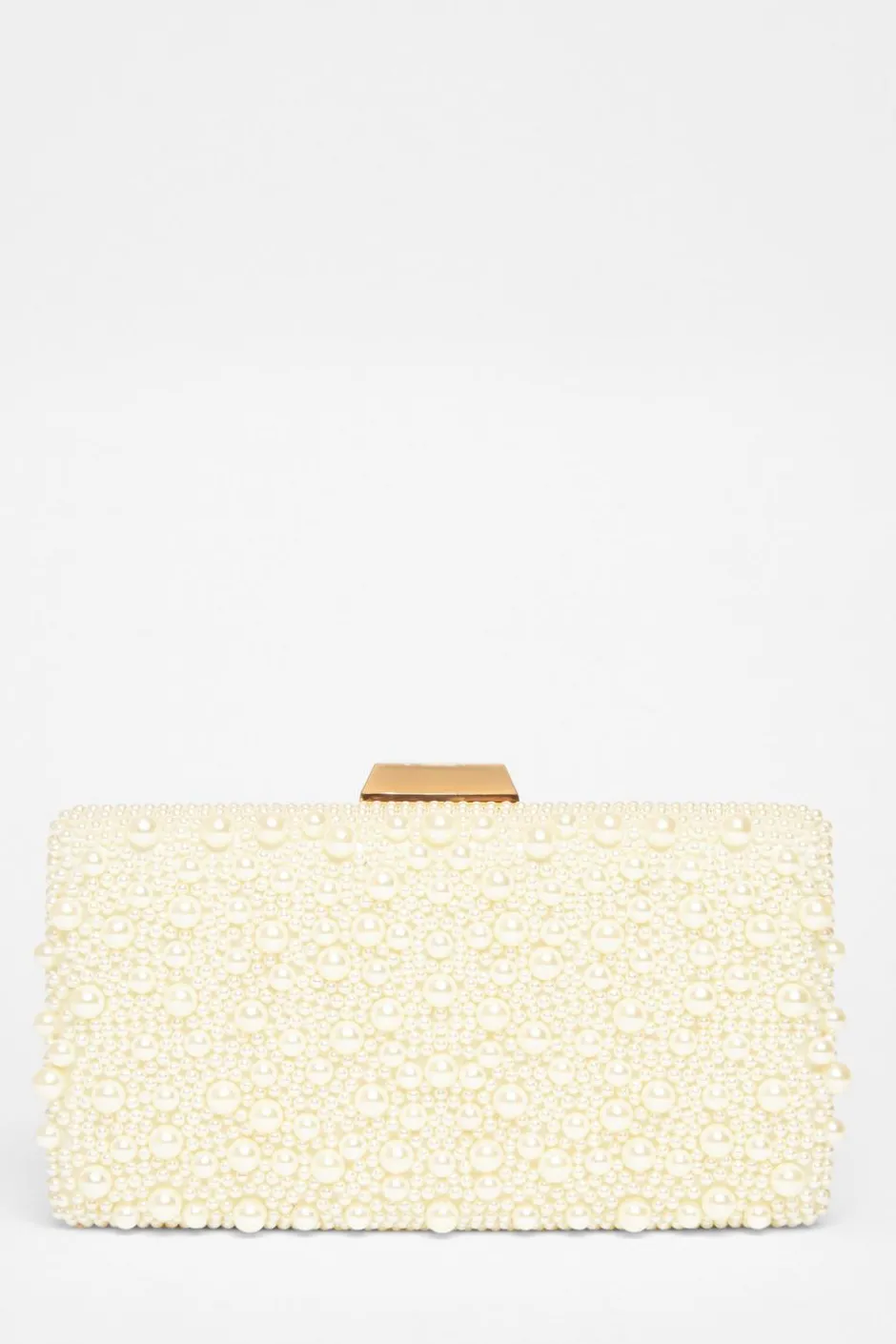 Quiz Bridal White Pearl Box Bag Sale