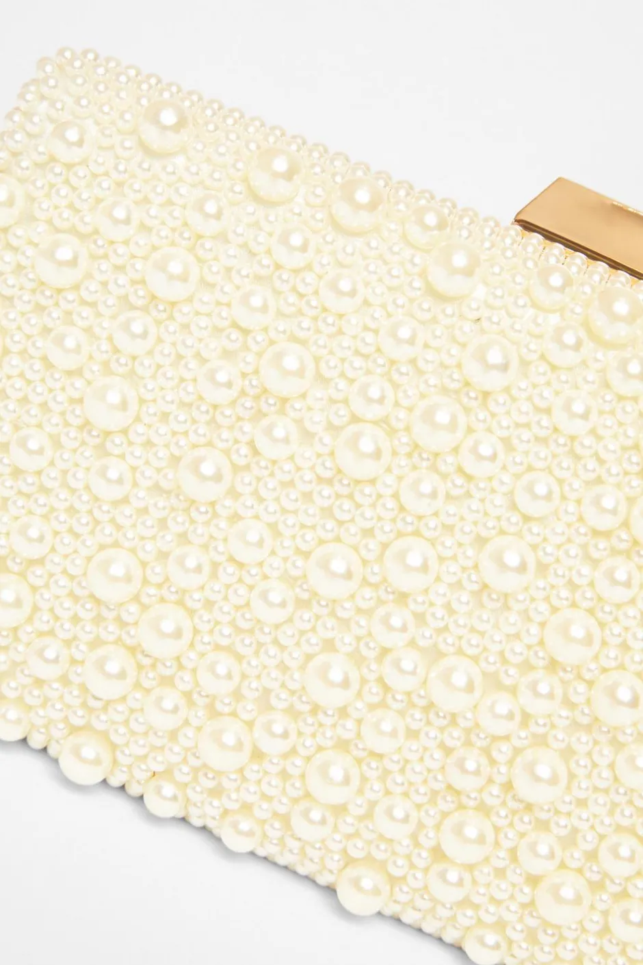 Quiz Bridal White Pearl Box Bag Sale